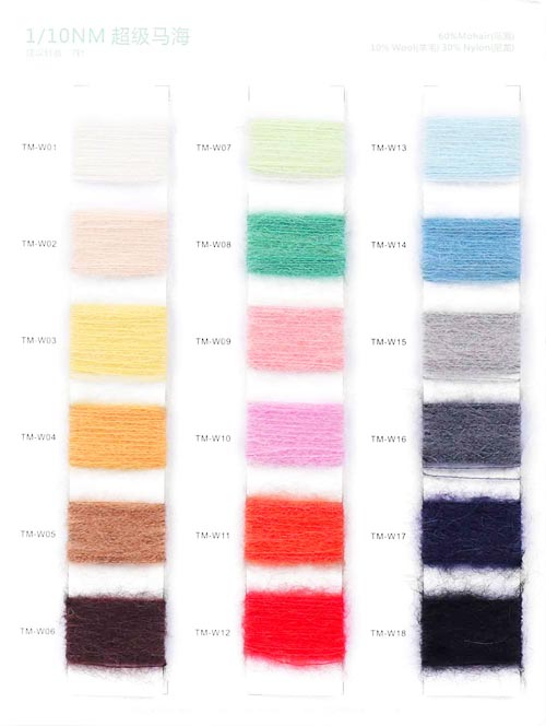 1/10NM 60% Mohair 10% Wol 30% Nilon