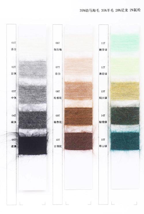 1 / 8NM 35% Ung Mohair 35% Ull 28% Nylon 2% Elastan 